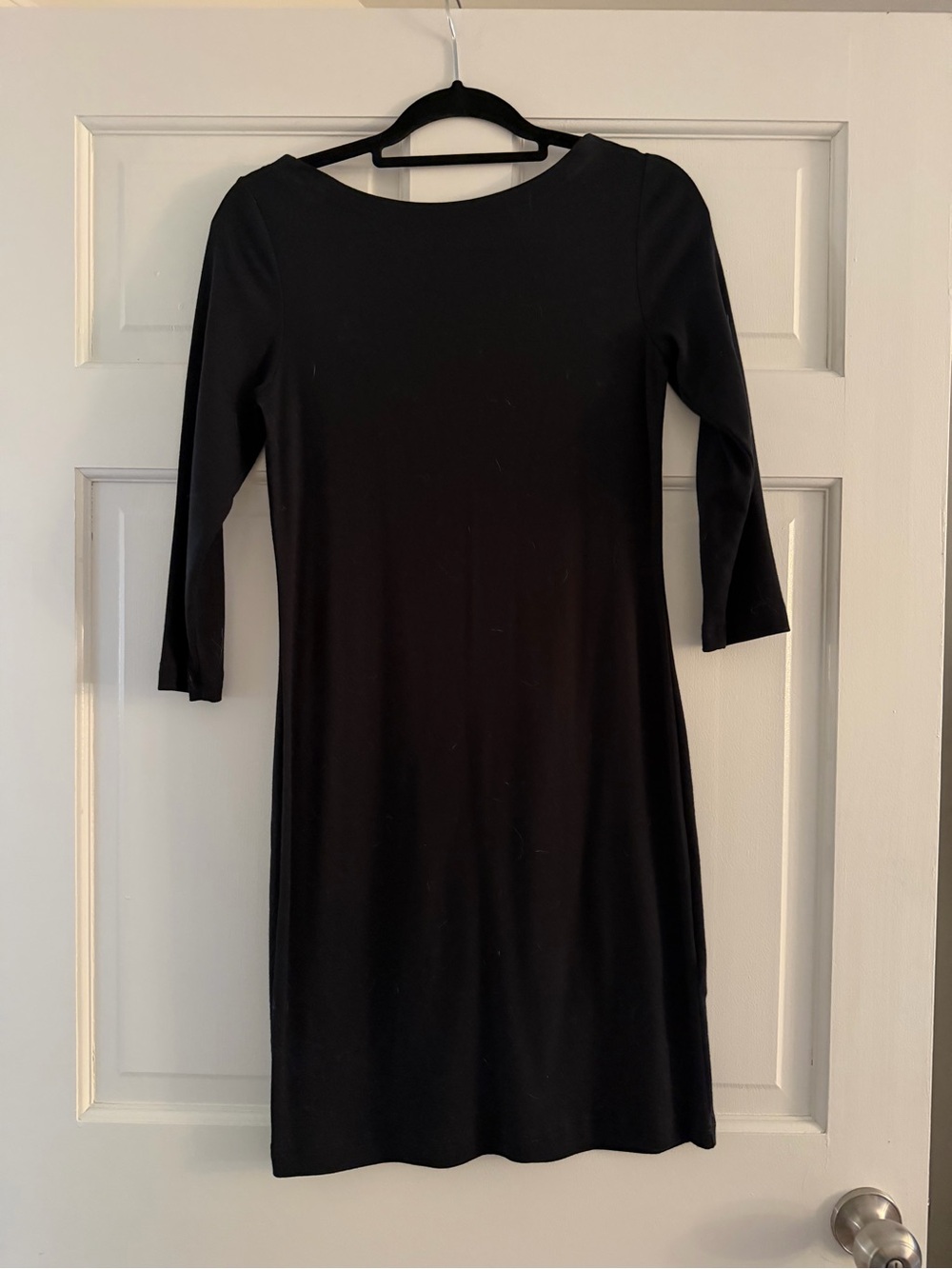 Classic Black Boat Neck Dress - Women
